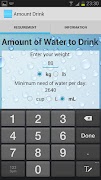Amount Water 스크린샷 1