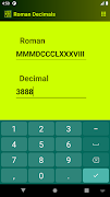 برنامه‌نما Roman Decimals عکس از صفحه