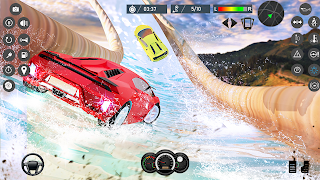 Water Slide Car Race games โปสเตอร์