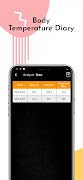 برنامه‌نما Body Temperature Diary - free عکس از صفحه