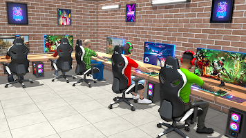 Internet Gamer Cafe Job Sim 3D скриншот 1