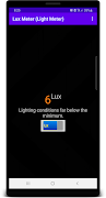 برنامه‌نما Lux Meter عکس از صفحه