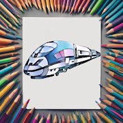 Tren para colorear captura de pantalla 5