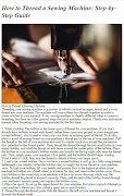 Sewing Machine Guide captura de pantalla 1