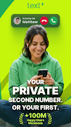 textPlus: Text Message + Call اسکرین شاٹ 1