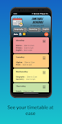 Class Timetable schedule and A captura de pantalla 5