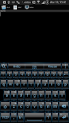 AI Keyboard Theme Frame Blue poster