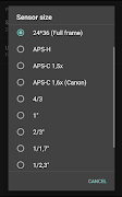 Hyperfocal - (calculator) ảnh chụp màn hình 1