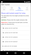 BMI Tracker Lite screenshot 2