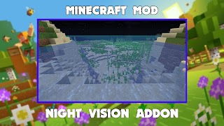 Night Vision Mod for Minecraft poster