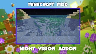 Night Vision Mod for Minecraft poster