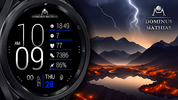 DM | 041 Digital Watch Face الملصق