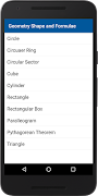 Geometry Formula & Calculator اسکرین شاٹ 7