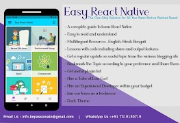 Learn React Native Tutorial постер