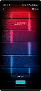 پوستر Neon Clock