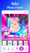 برنامه‌نما Baby Photo Frame Editor عکس از صفحه