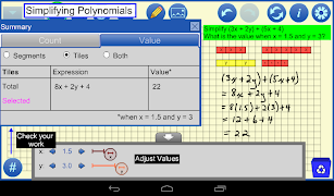 Algebra Tiles by mathies screenshot 7