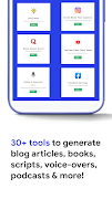 Writecream - AI Content Writer imagem de tela 3