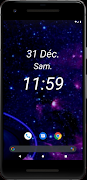 Full Screen Clock : with widge screenshot 4