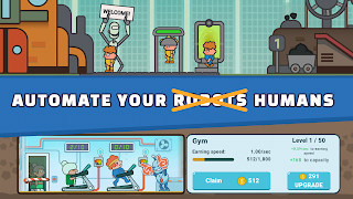 Idle Humans: Robotopia ảnh chụp màn hình 4