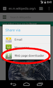 Web page downloader captura de pantalla 1