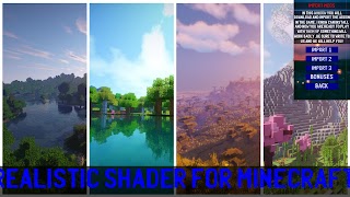 Realistic Shader Minecraft Mod پوسٹر