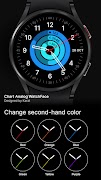 Chart Analog Watch face اسکرین شاٹ 3