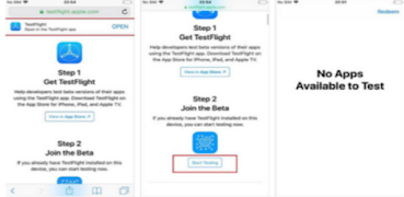 برنامه‌نما Apps Testflight Beta Tips عکس از صفحه