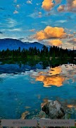 Cloudy River Live Wallpaper โปสเตอร์