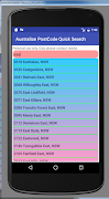 Australian PostCodes Quick Search syot layar 4