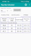 Rep Max Calculator screenshot 2