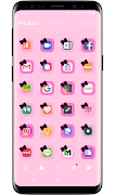 Theme Launcher - Ribbon Black ảnh chụp màn hình 3