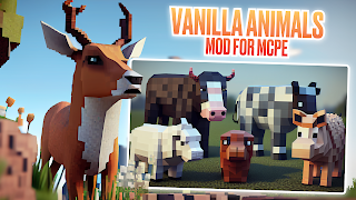 Vanilla Animals Mod for MCPE Plakat