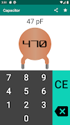 Capacitor Code - Calculator screenshot 1