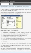 Tutorials for Excel - Free screenshot 1