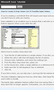 Tutorials for Excel - Free screenshot 1