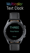 5 Schermata Text Clock Watch Face