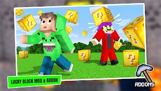 Lucky Blocks Mod & Addon Poster