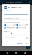 برنامه‌نما Password Generator (PFA) عکس از صفحه