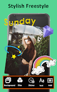 برنامه‌نما Collage Photo Frame editor عکس از صفحه