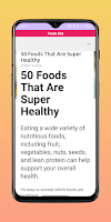 Foods Diet Information screenshot 1