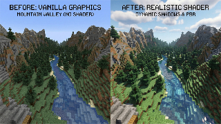 Realistic shaders for MCPE poster