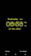 Neon Digital Clock Live WP screenshot 2