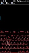 AI Keyboard Theme Neon Red screenshot 1