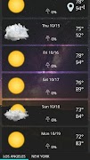 Weather forecast clock widget screenshot 2
