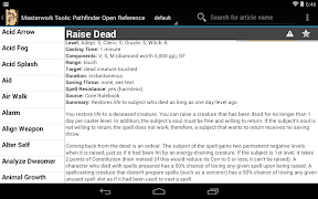 Pathfinder Open Reference captura de pantalla 5