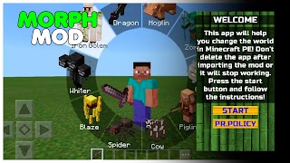 Morph Mod for Minecraft PE capture d'écran 2