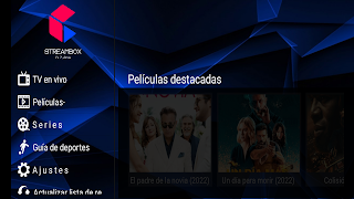 برنامه‌نما STREAMBOX عکس از صفحه