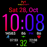 Watch Face Mooon imagem de tela 5