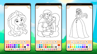 Princess Coloring Game screenshot 7
